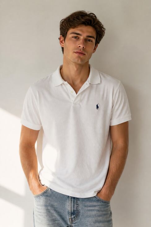 Polo by Ralph Lauren Other - Polo by Ralph Lauren White Polo Shirt L Custom Fit